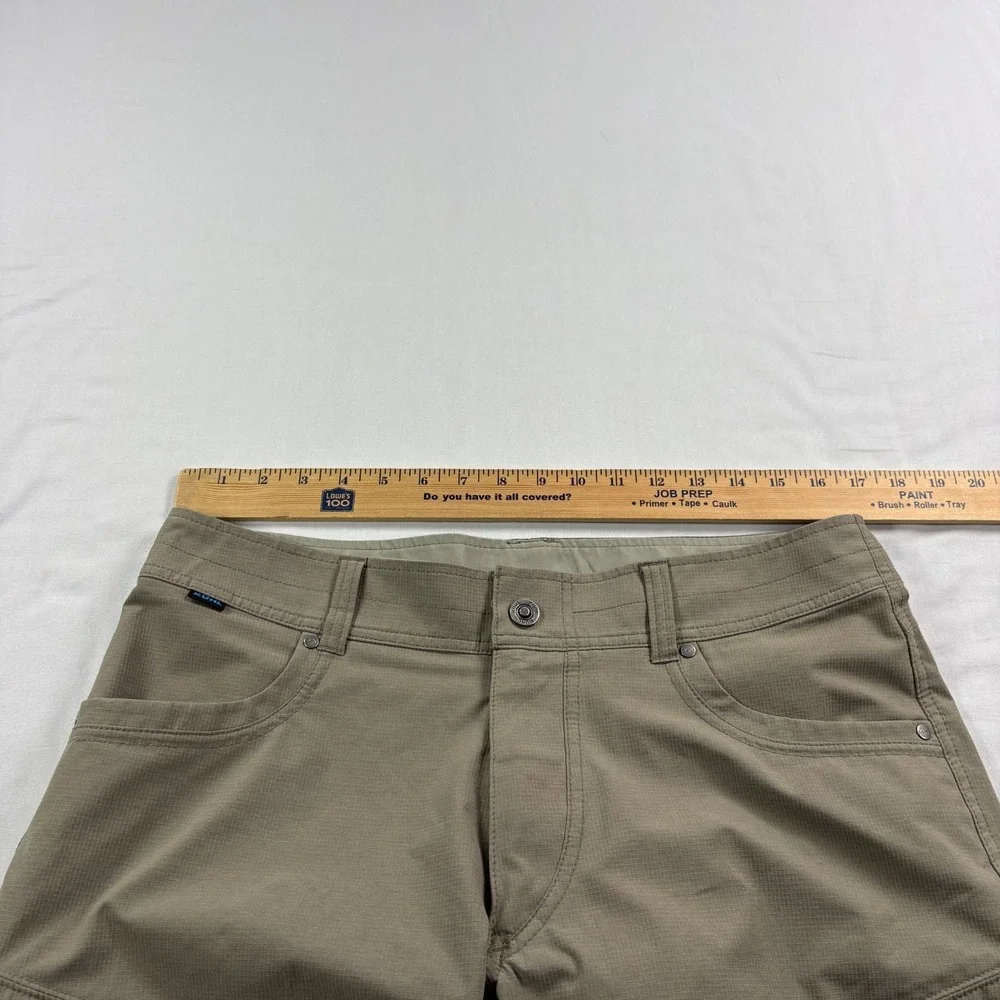 Kuhl Silencr Shorts Mens 34 Brown Ripstop Cargo Stretch Outdoor Hiking Trail
